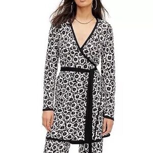 Diane von Furstenberg x Target Long Sleeve Poppy Print Wrap Sweater Size L